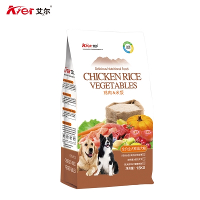 艾尔Aier狗粮鸡肉米饭成犬粮1.5kg(3斤)