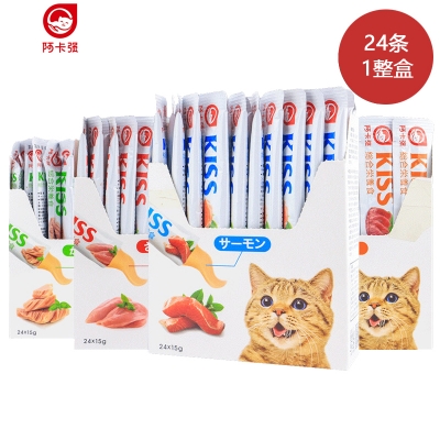 阿卡强 综合营养条 猫条流质猫零食孕猫成猫幼猫营养湿粮包15g*24支整盒